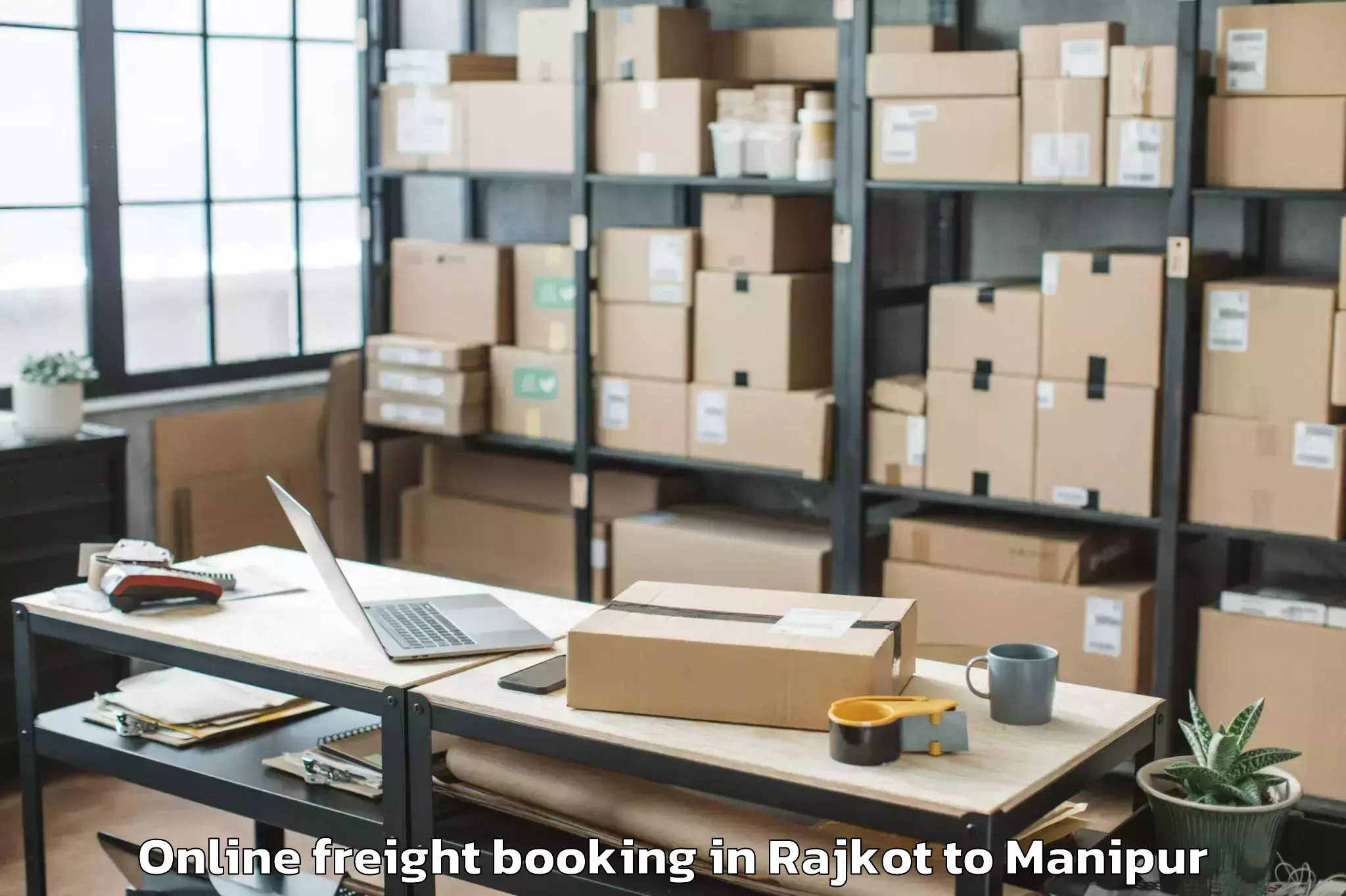 Book Rajkot to Nambol Online Freight Booking